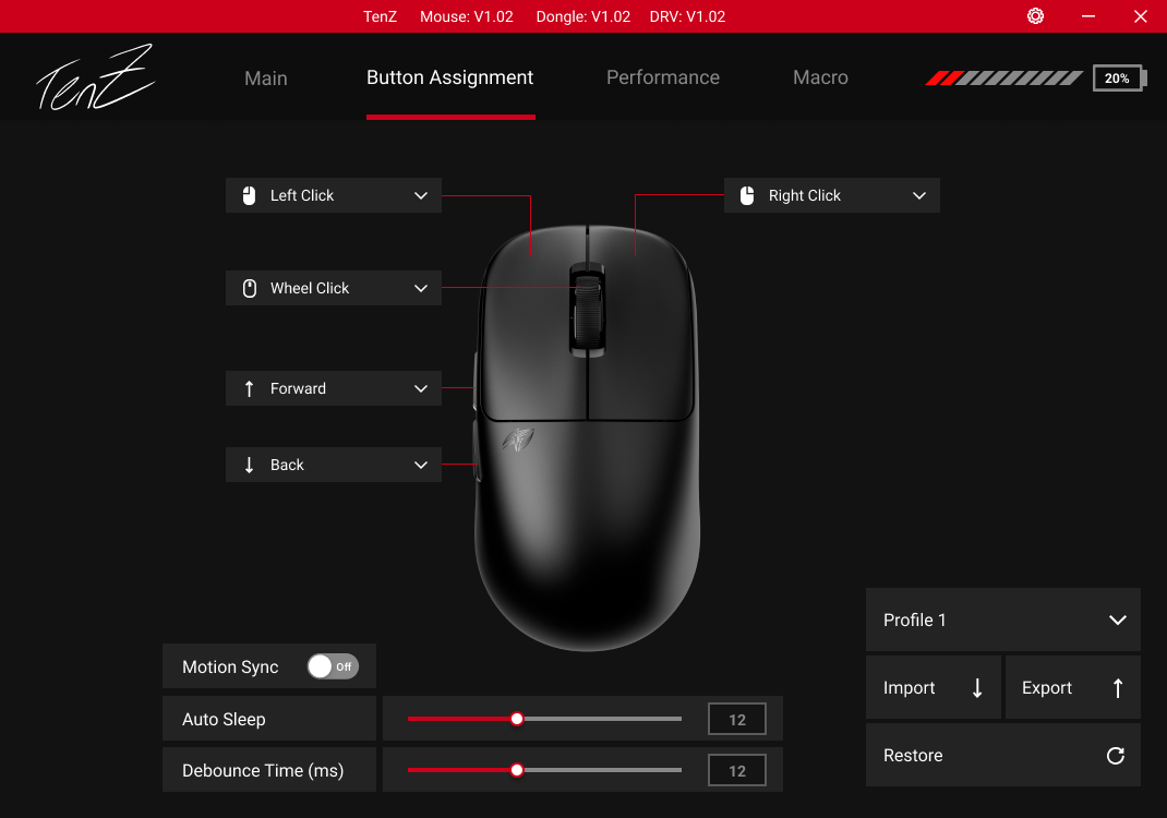 TenZ Signature Edition Gaming Mouse
