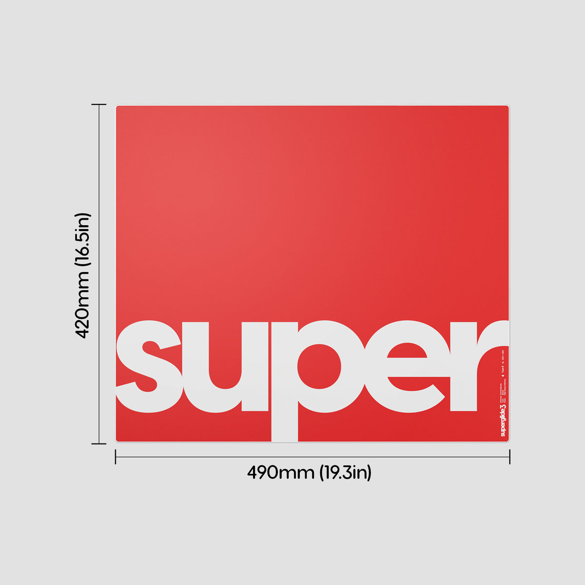 Superglide 3 Glass Mousepad - Type S