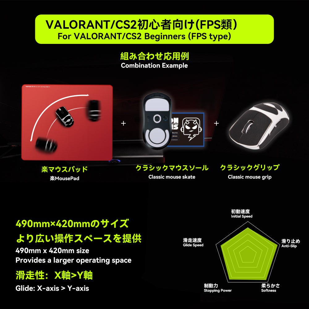 TALONGAMES 楽 Series Gaming Mousepad