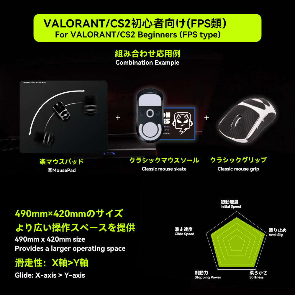 TALONGAMES 楽 Series Gaming Mousepad
