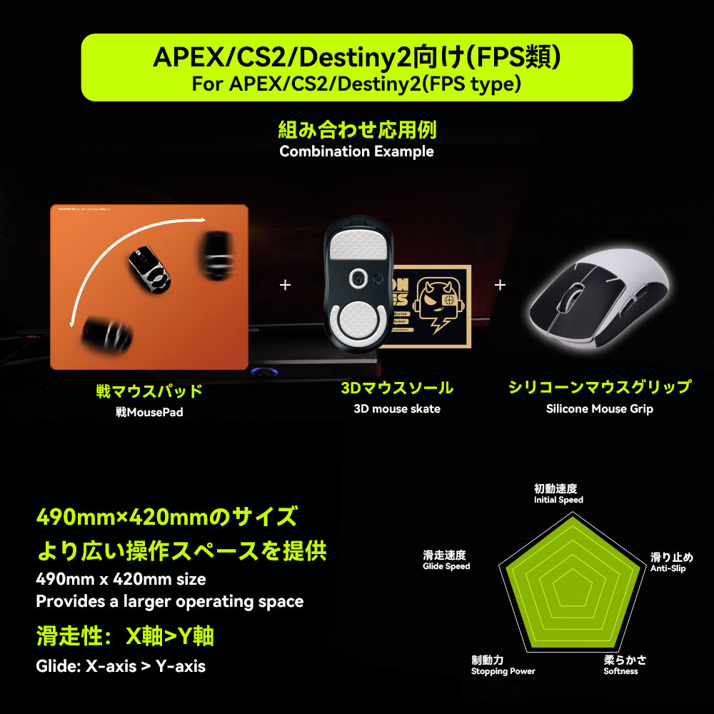 TALONGAMES 戦 Sen Series Gaming Mousepad
