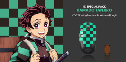 [Demon Slayer - 4K Special Pack] X2 v2 Tanjiro Gaming Mouse
