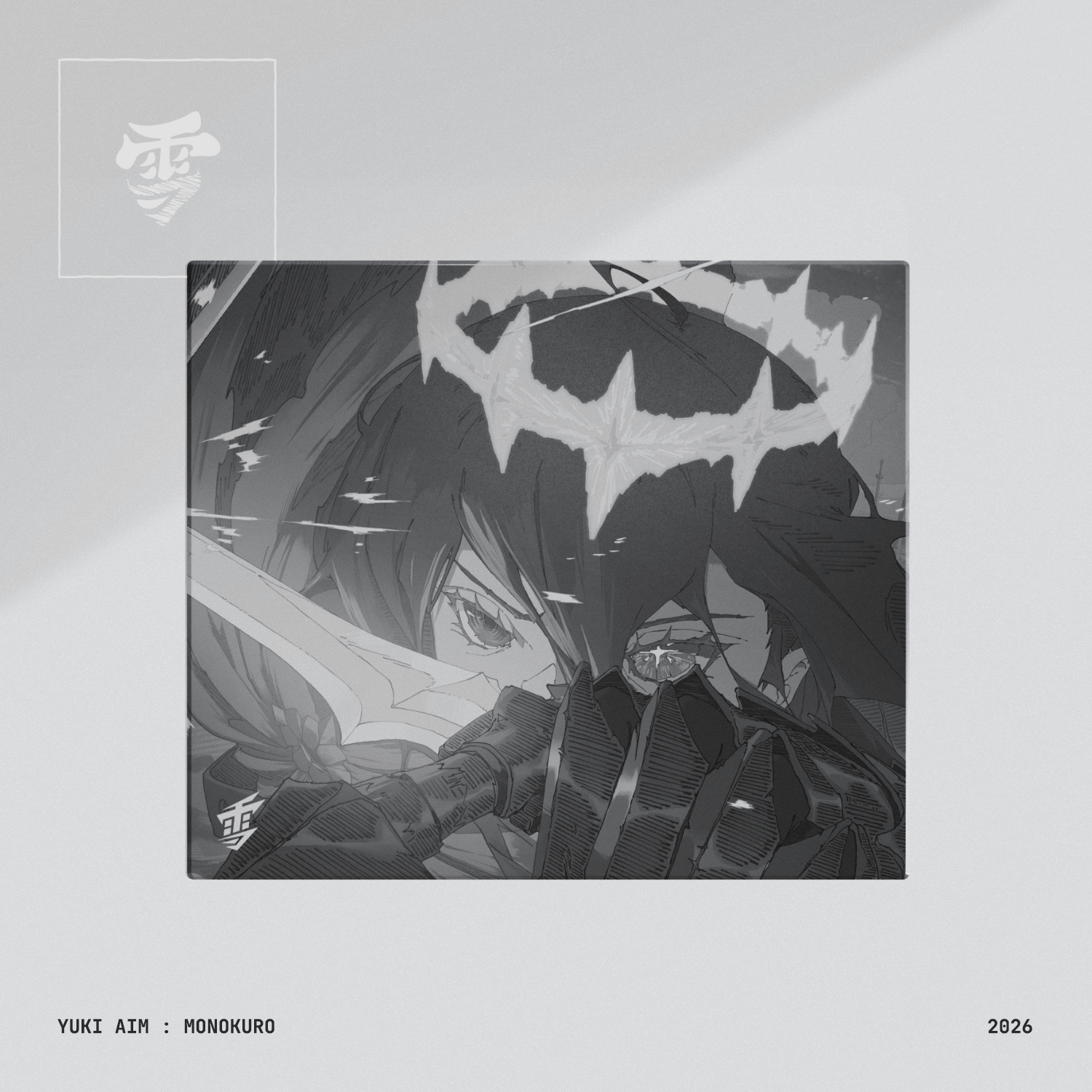 Yuki Aim - Monokuro Glass Mousepad – Waimers Yuki Aim - Monokuro Glass Mousepad – Waimers