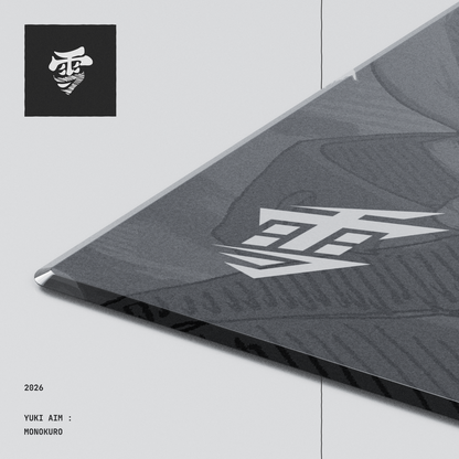 Yuki Aim - Monokuro Glass Mousepad