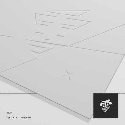 Yuki Aim - Monokuro Glass Mousepad