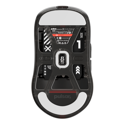 X2H Mini Gaming Mouse [Clear Black Edition]