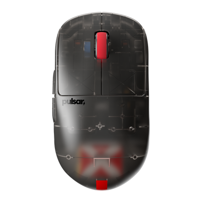 X2H Mini Gaming Mouse [Clear Black Edition]