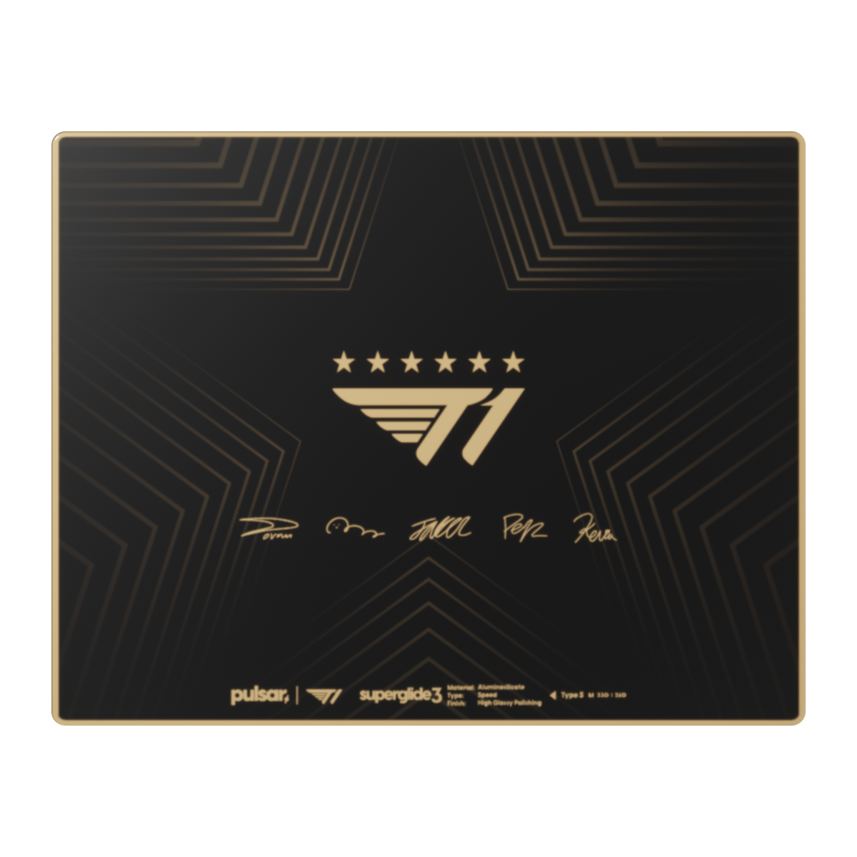 Pulsar x T1 Gold Edition Superglide Glasspad