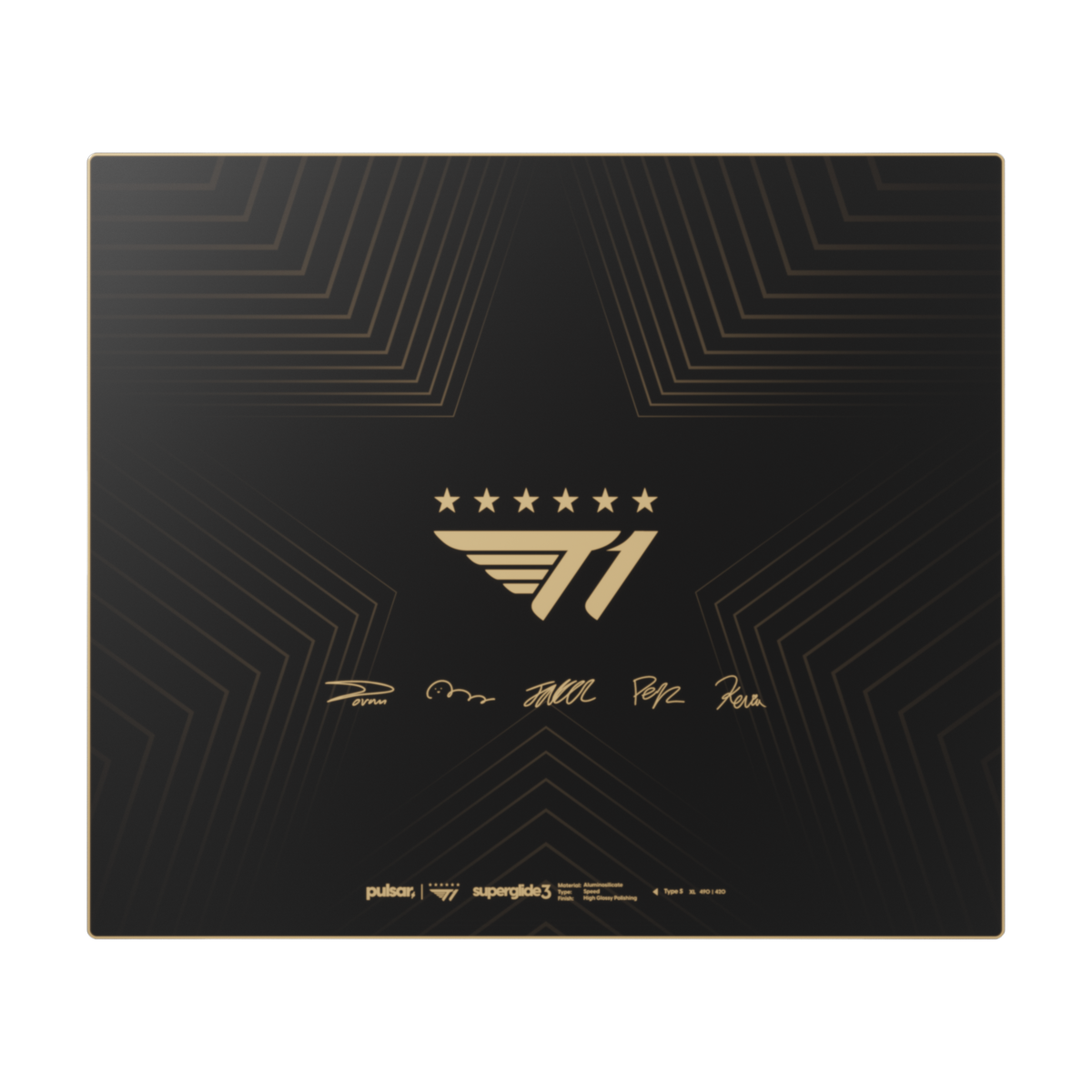 Pulsar x T1 Gold Edition Superglide Glasspad