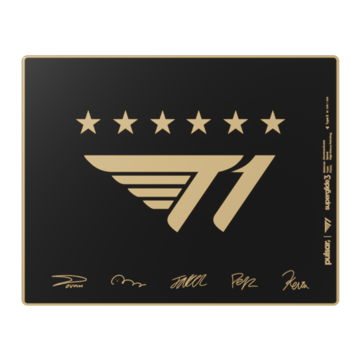 Pulsar x T1 Gold Edition Superglide Glasspad