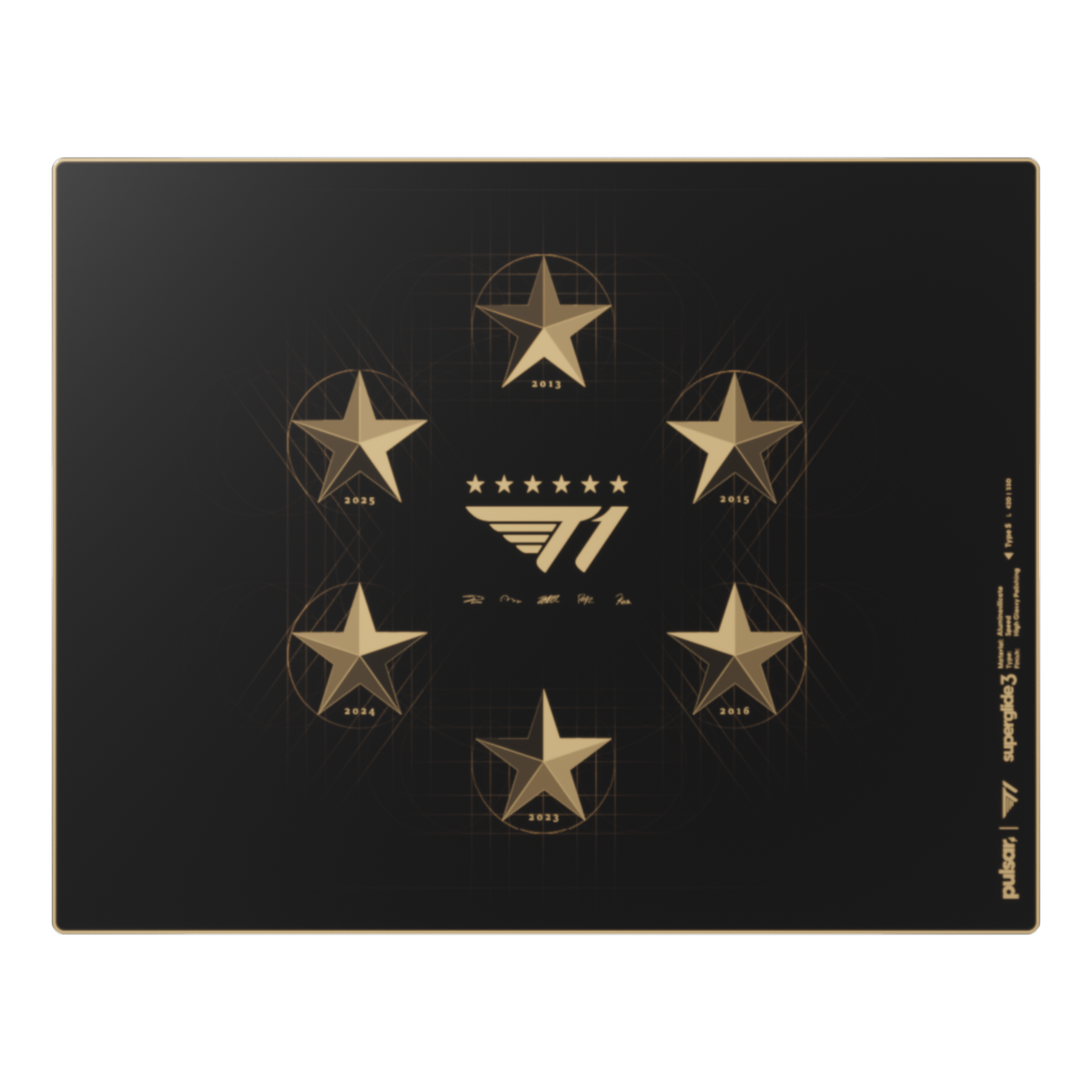 Pulsar x T1 Gold Edition Superglide Glasspad