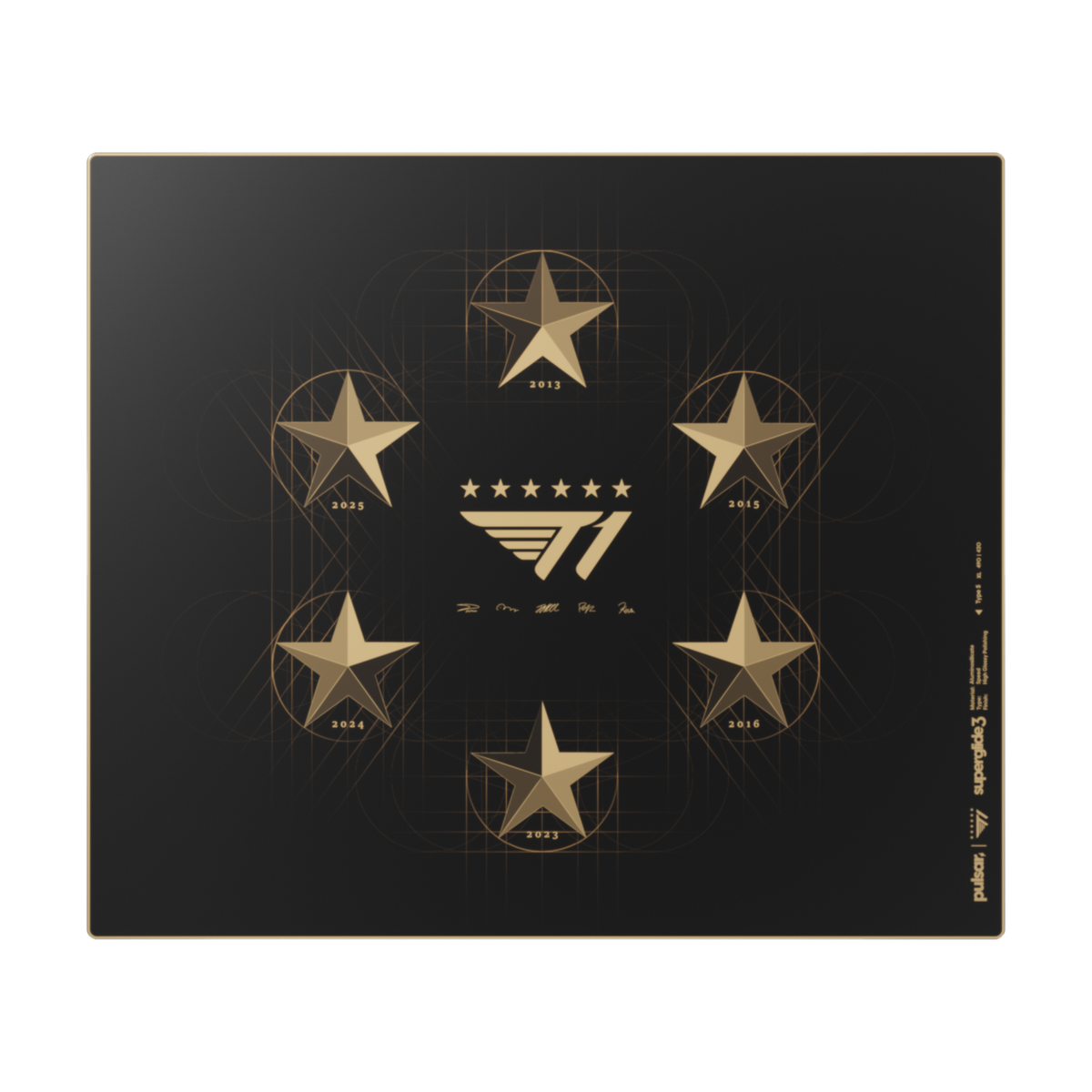 Pulsar x T1 Gold Edition Superglide Glasspad