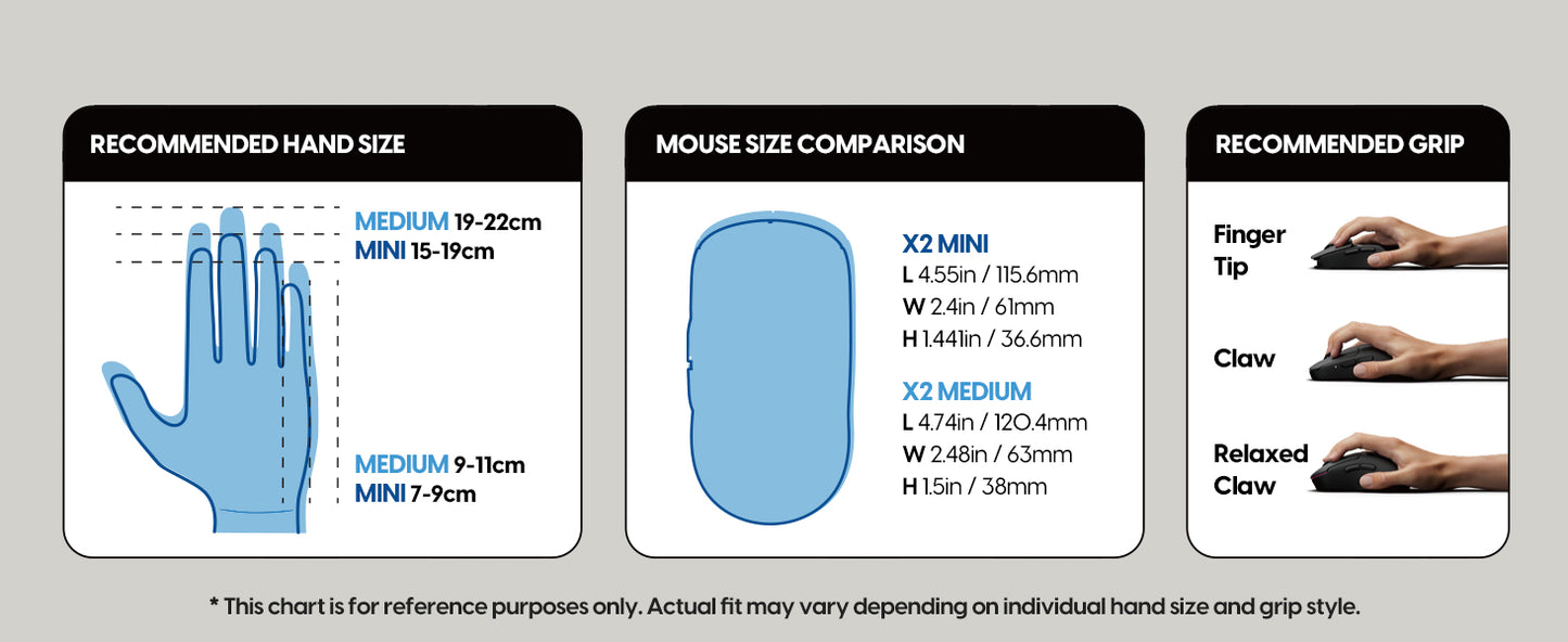 X2 CrazyLight Medium Gaming Mouse